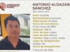 Exigen la aparición del joven Antonio Aldazaba Sánchez