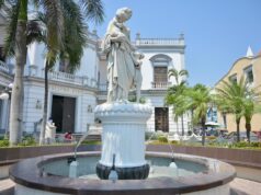 Rescata alcaldesa de Veracruz fuentes emblemáticas del Centro Histórico